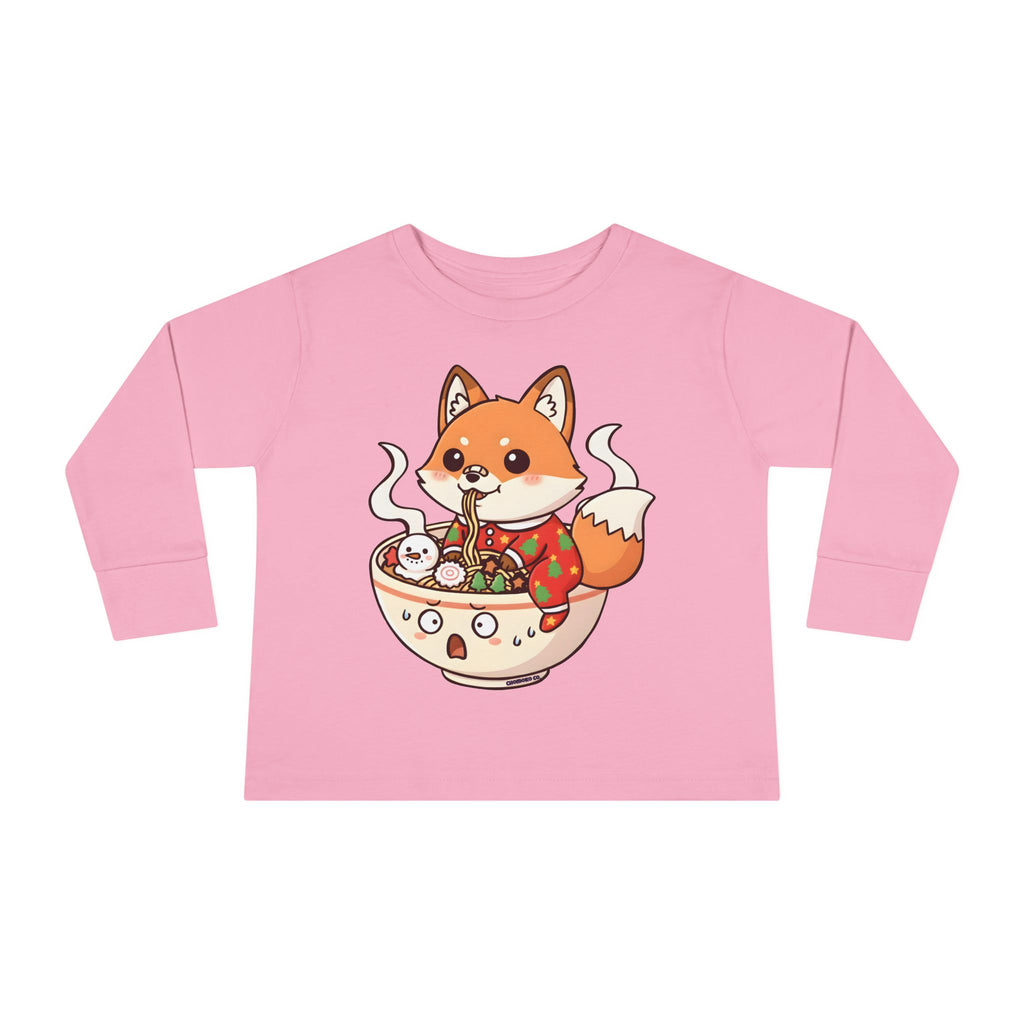 Sumi in Christmas pajamas Toddler Long Sleeve Tee