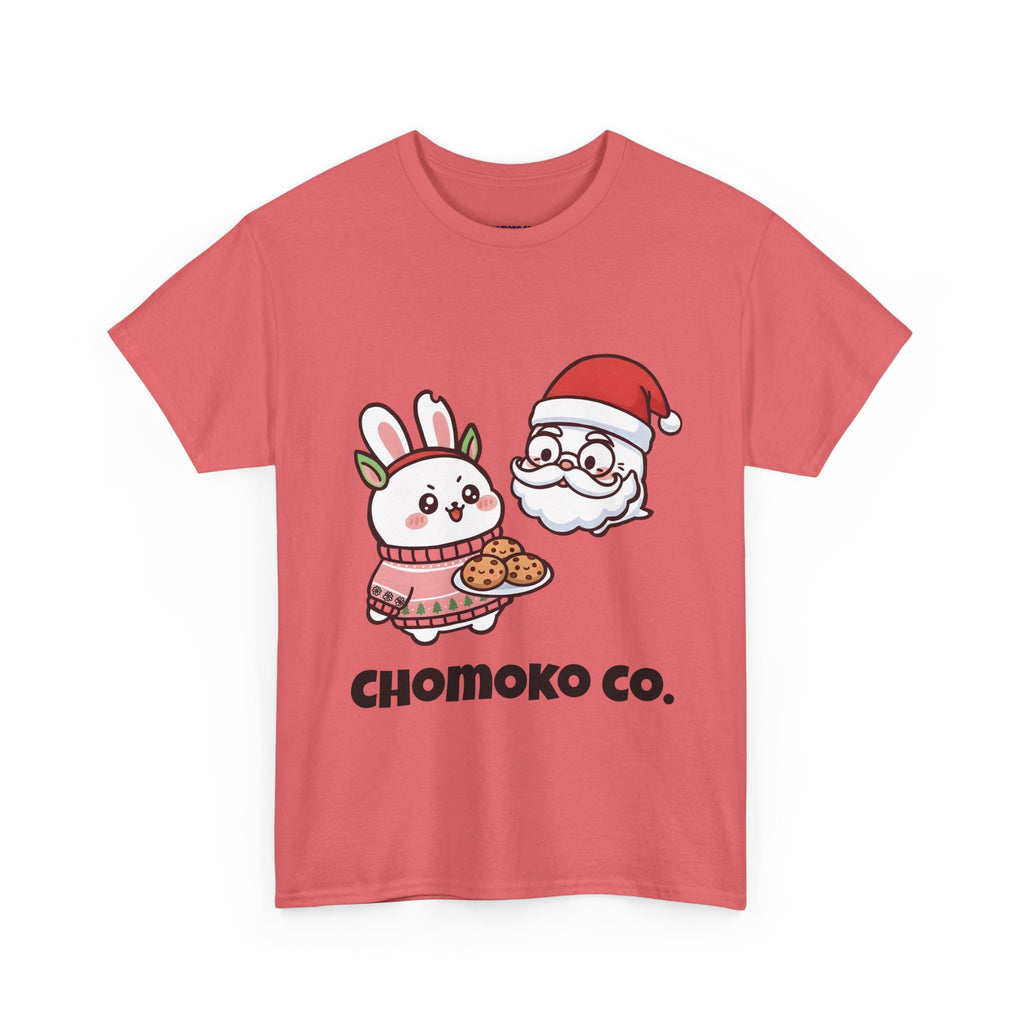 Chomoko and Oji Cookie Sharing Tee | Christmas Cute Holiday Shirt