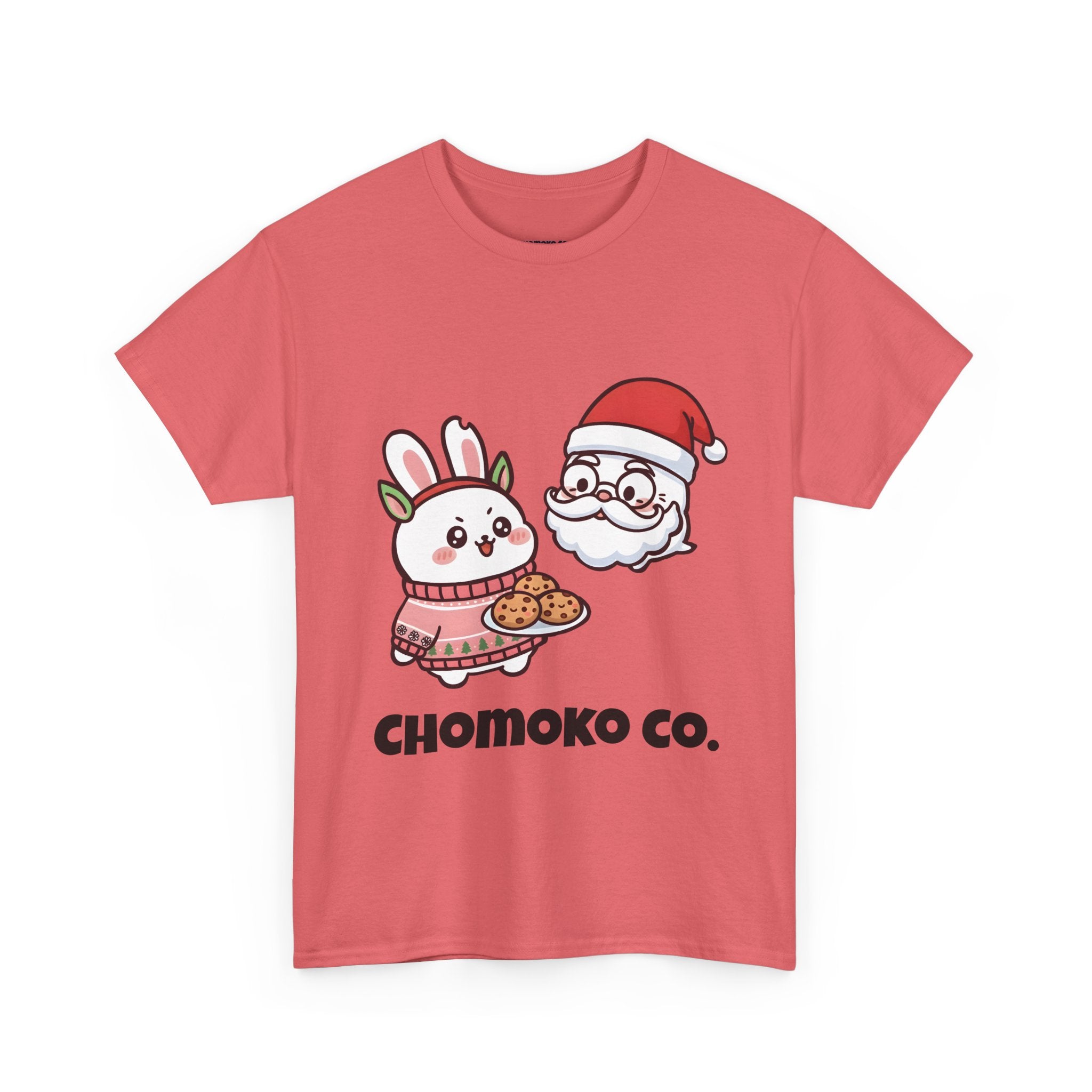 Chomoko and Oji Cookie Sharing Tee | Christmas Cute Holiday Shirt