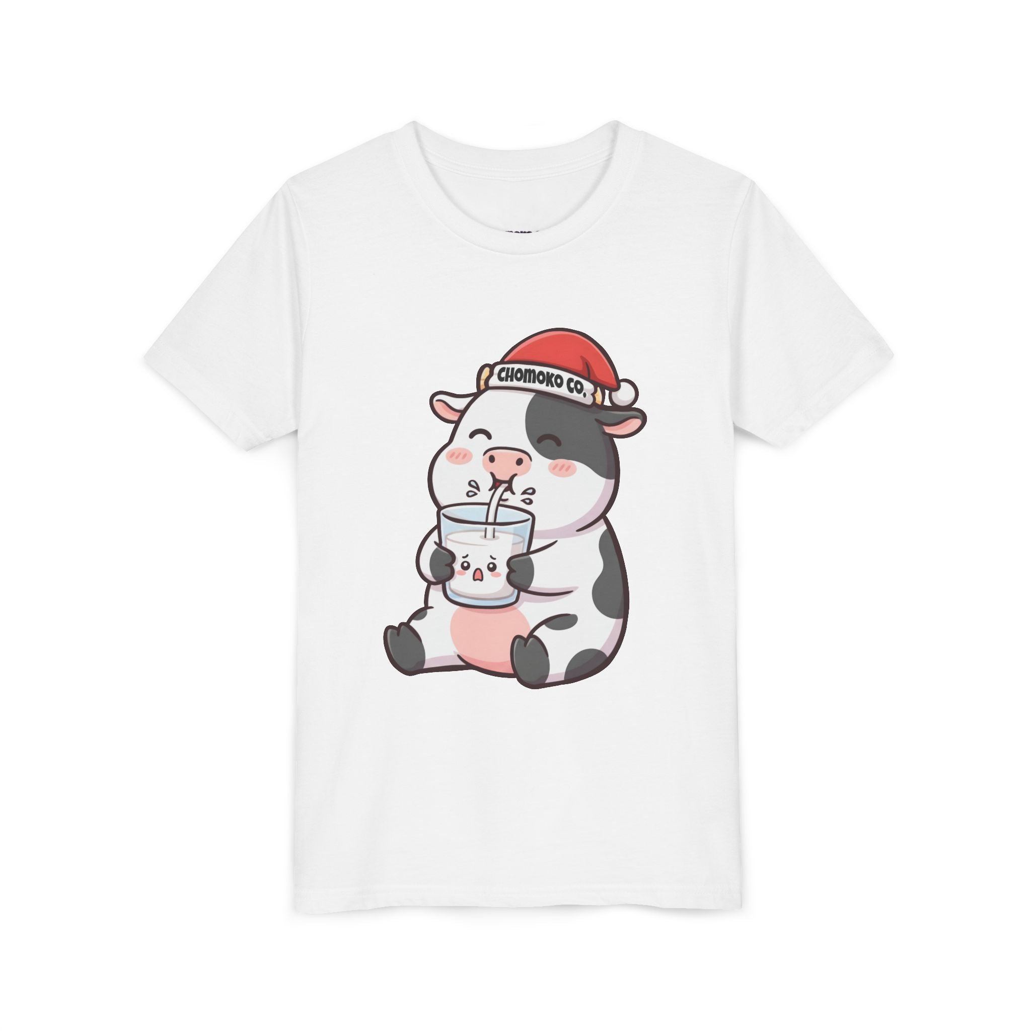 Kolby with Santa hat Youth Short Sleeve Tee