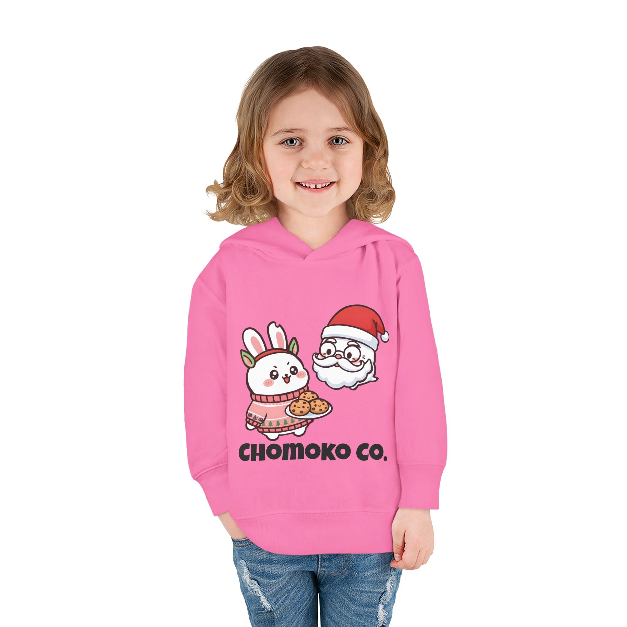 Chomoko and Santa Oji Toddler Pullover Fleece Hoodie