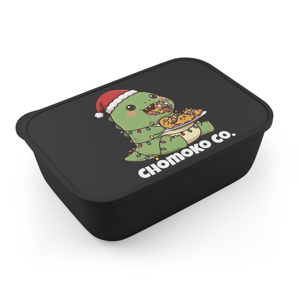 Tatsu with Christmas lights PLA Bento Box with Band and Utensils