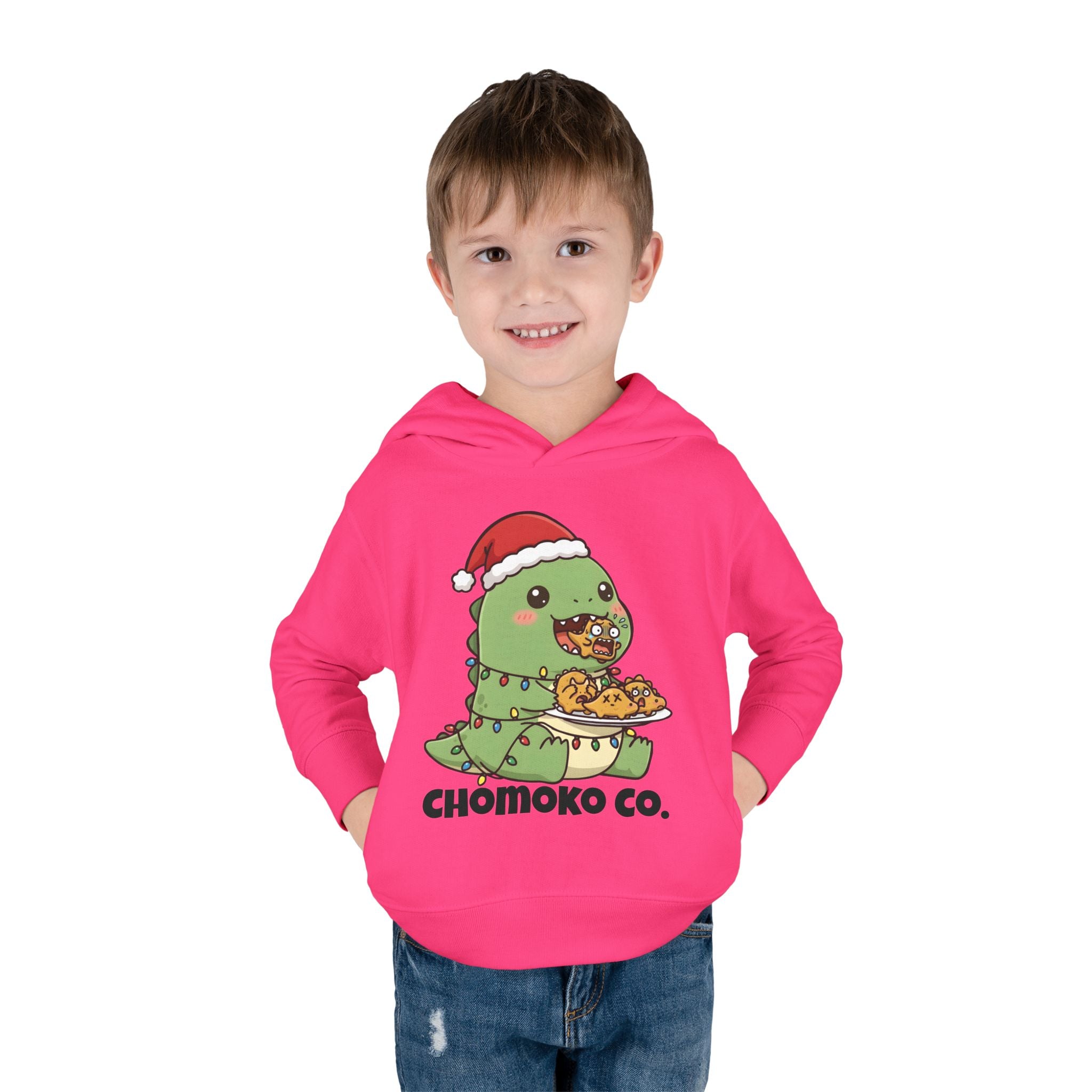 Tatsu with Christmas lights Toddler Pullover Fleece Hoodie