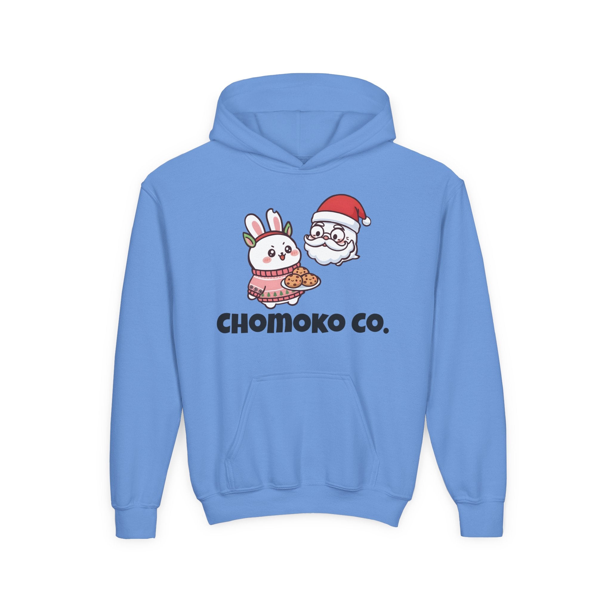 Chomoko and Santa Oji Youth Heavy Blend Hooded Sweatshirt