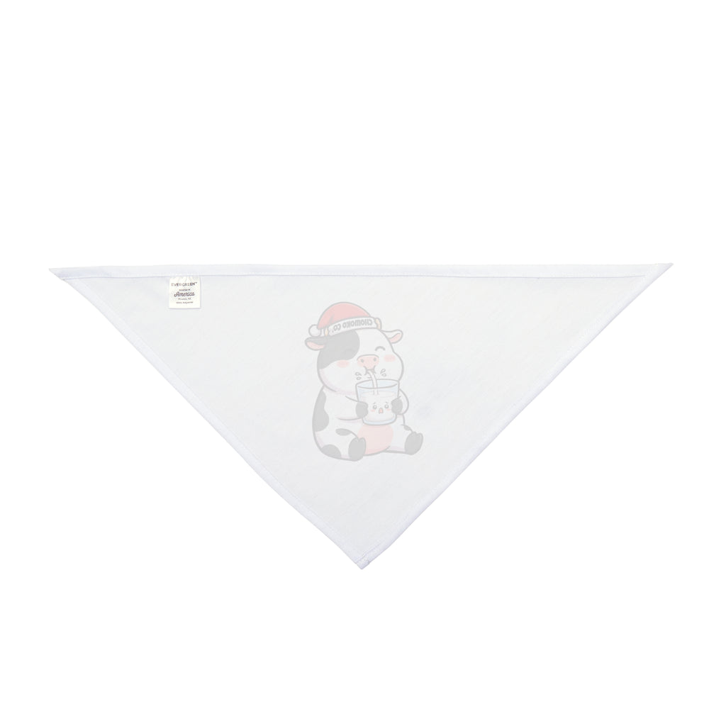 Kolby drinking milk Pet Bandana