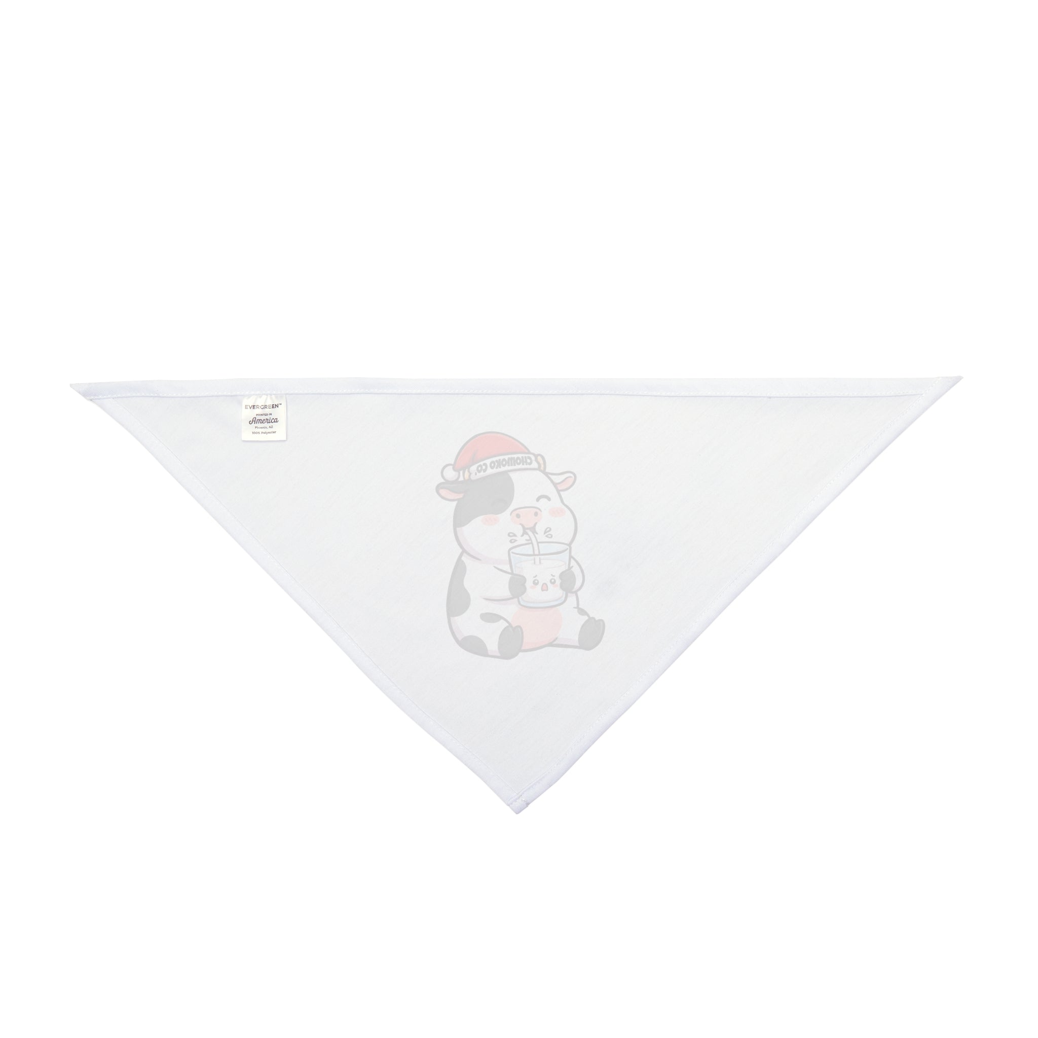 Kolby drinking milk Pet Bandana