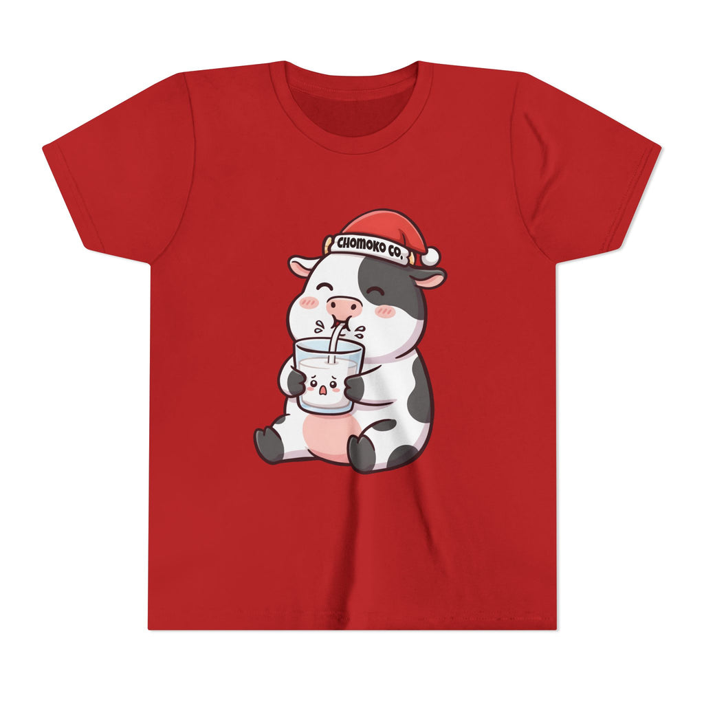 Kolby with Santa hat Youth Short Sleeve Tee