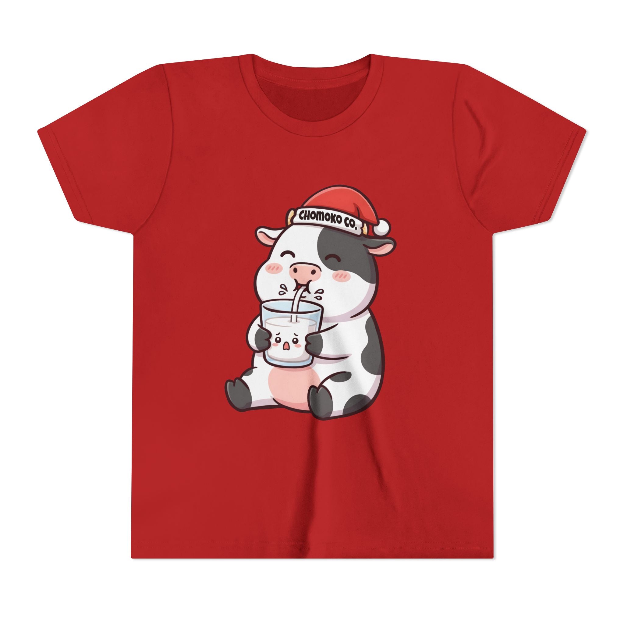 Kolby with Santa hat Youth Short Sleeve Tee