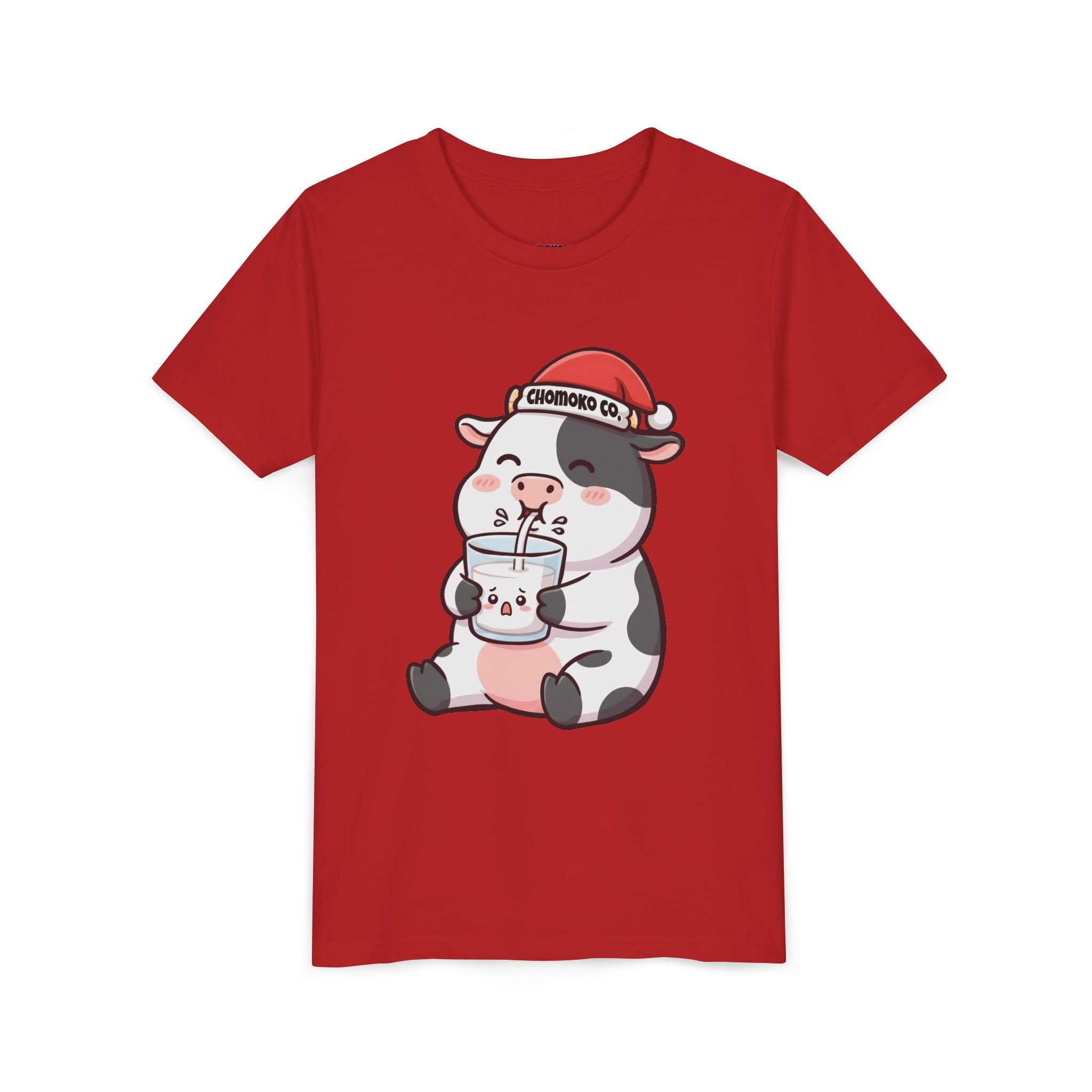 Kolby with Santa hat Youth Short Sleeve Tee