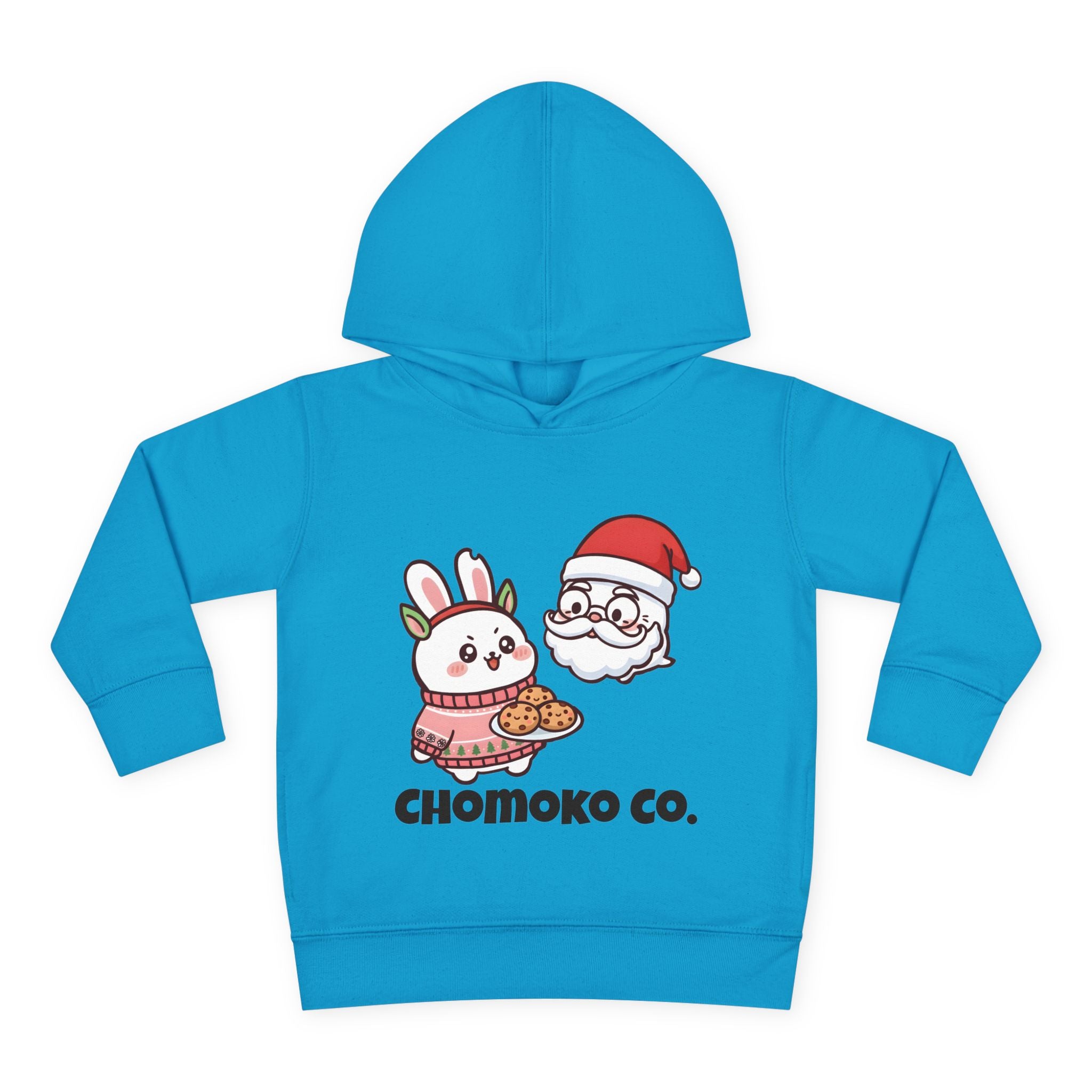 Chomoko and Santa Oji Toddler Pullover Fleece Hoodie