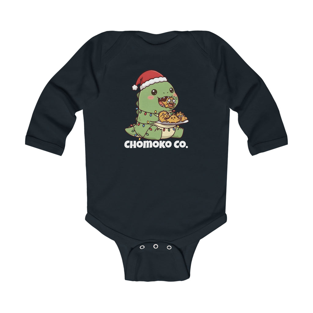 Tatsu with Christmas lights Infant Long Sleeve Bodysuit