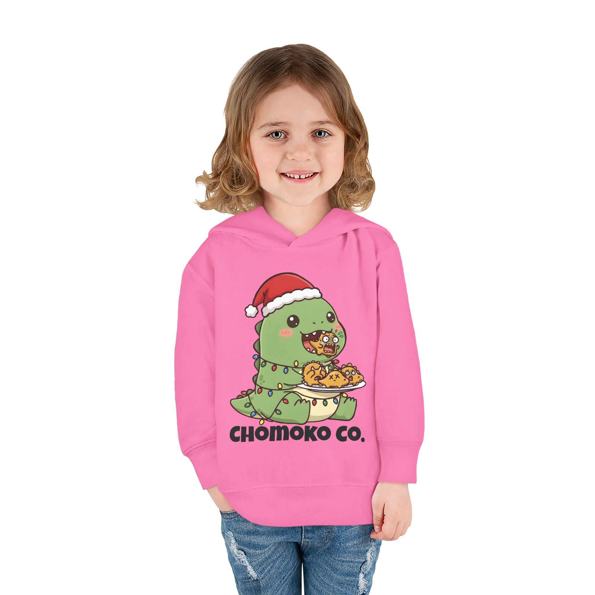 Tatsu with Christmas lights Toddler Pullover Fleece Hoodie