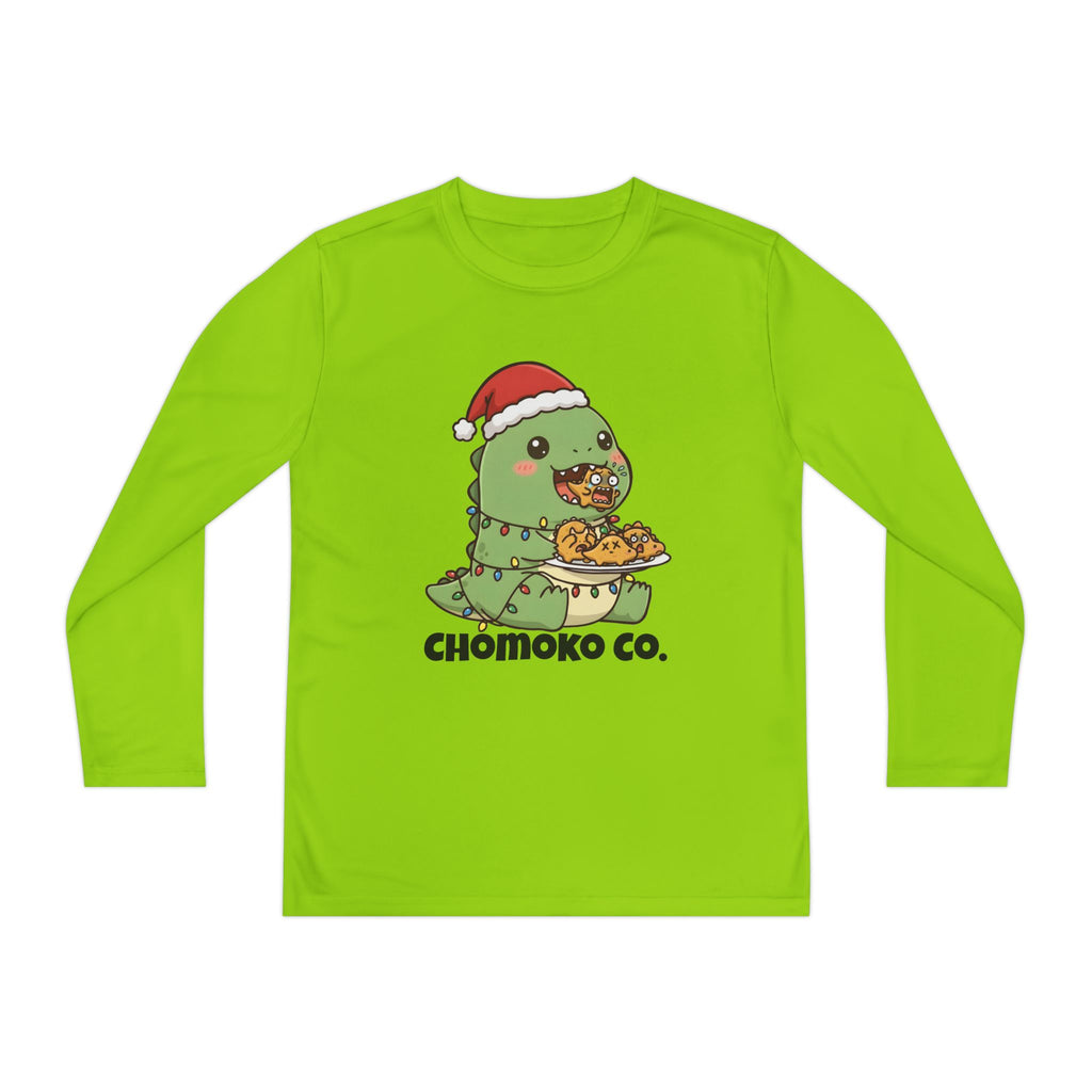 Tatsu with Christmas lights Youth Long Sleeve Competitor Tee
