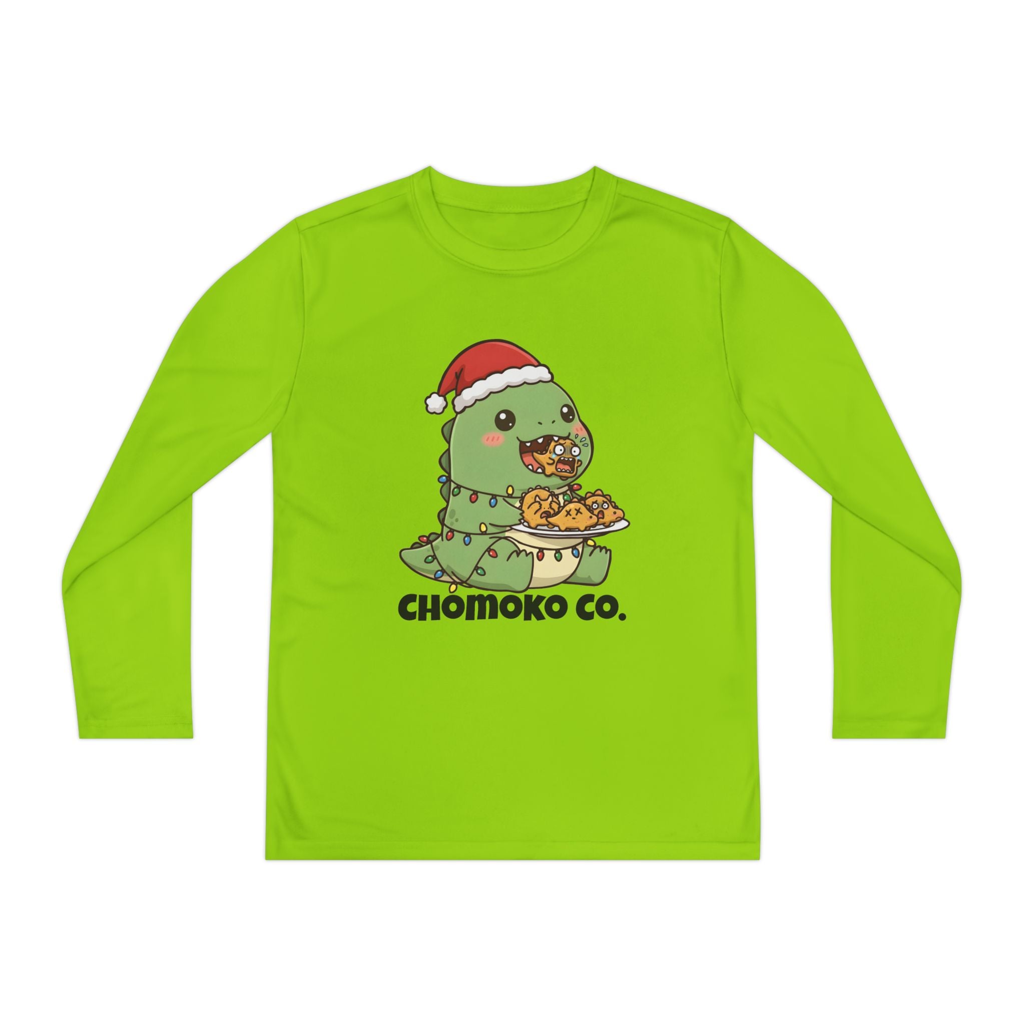 Tatsu with Christmas lights Youth Long Sleeve Competitor Tee