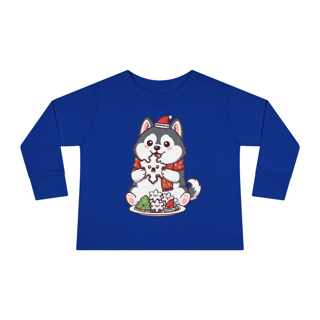 Koda eating Sugar cookies Toddler Long Sleeve Tee