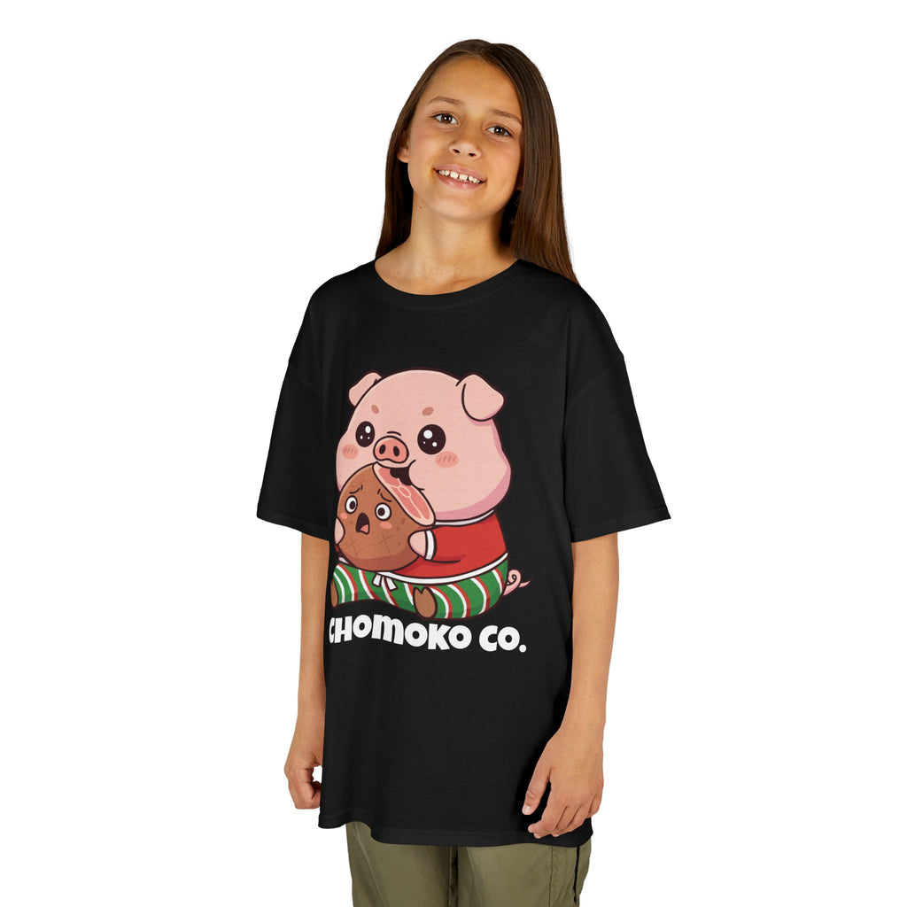 Okui in Christmas pajamas Kids Heavy Cotton™ Tee