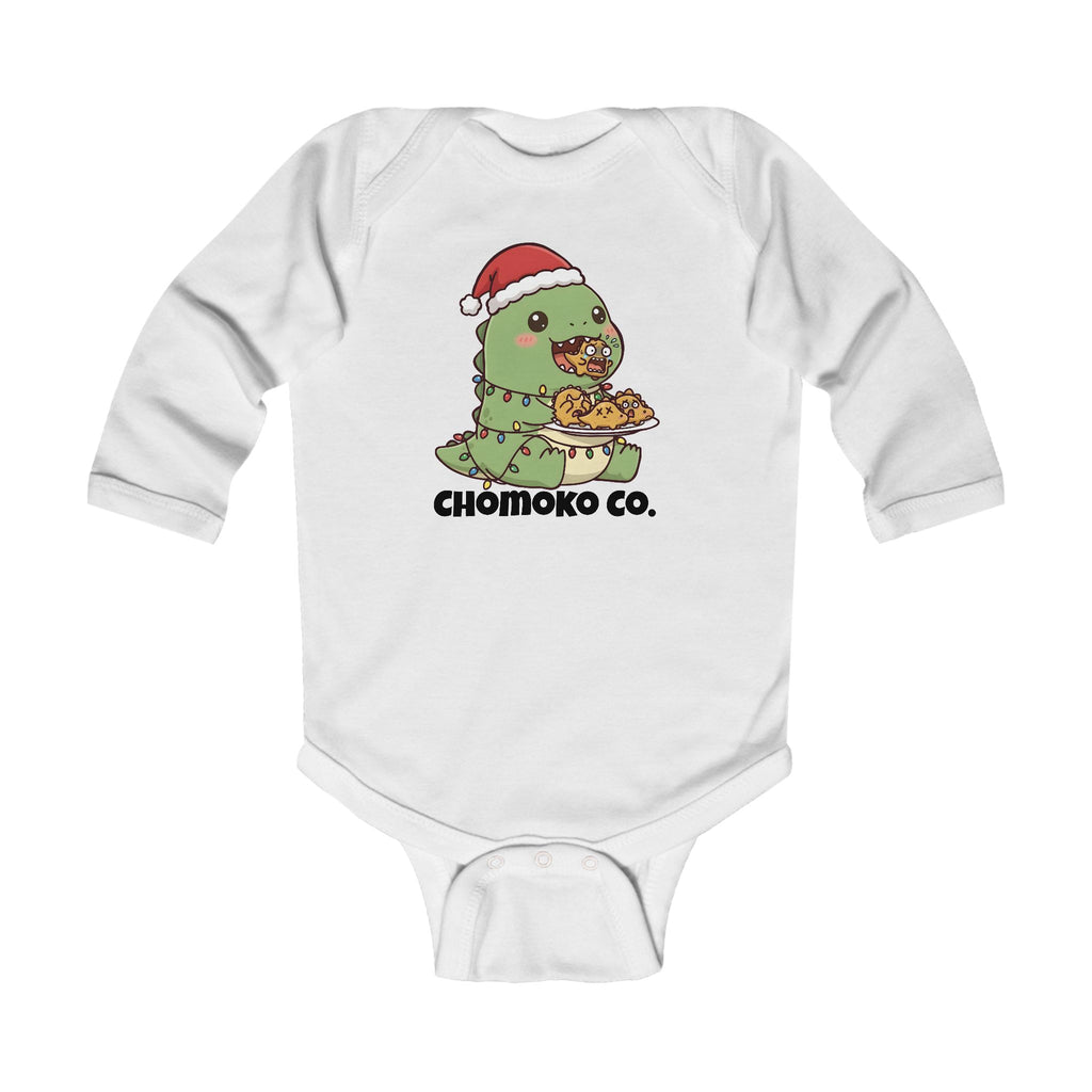 Tatsu with Christmas lights Infant Long Sleeve Bodysuit