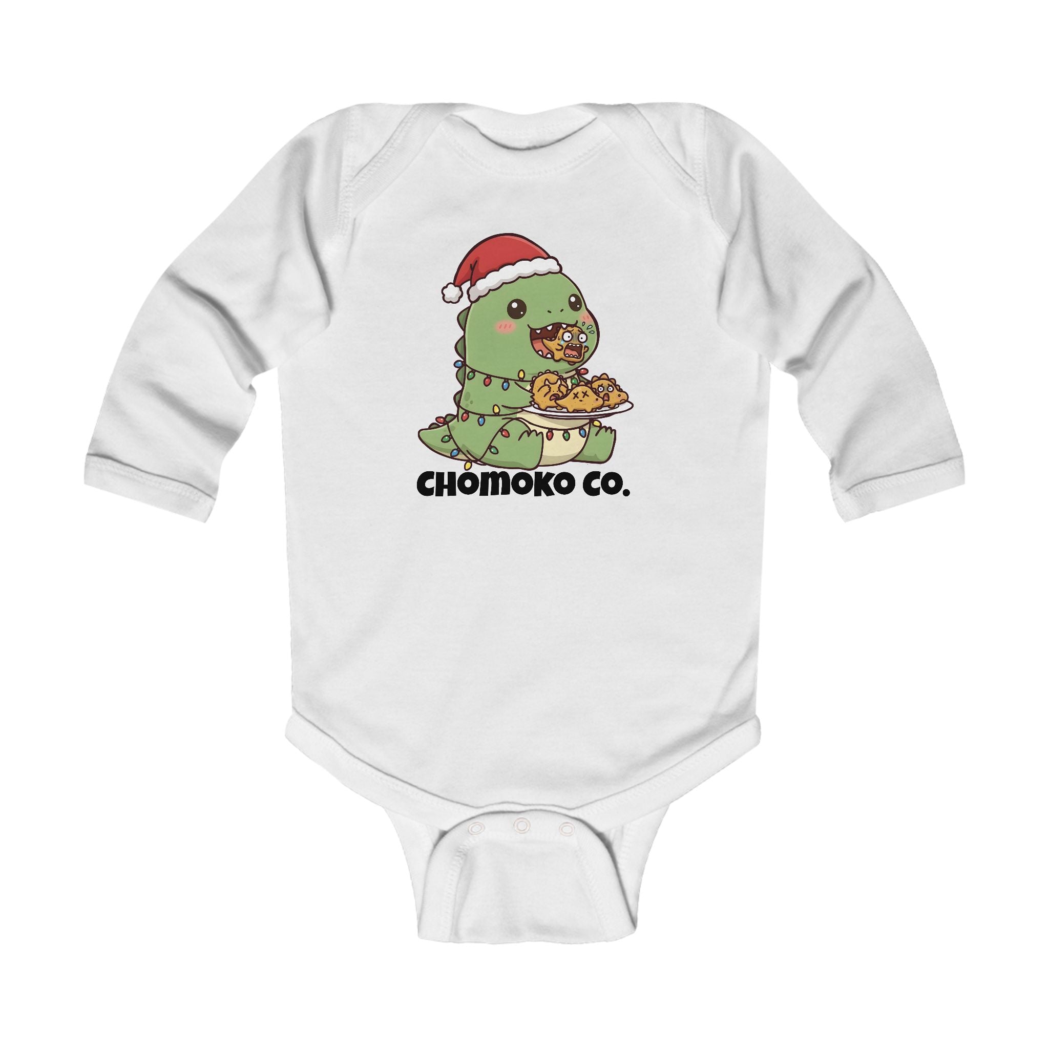Tatsu with Christmas lights Infant Long Sleeve Bodysuit