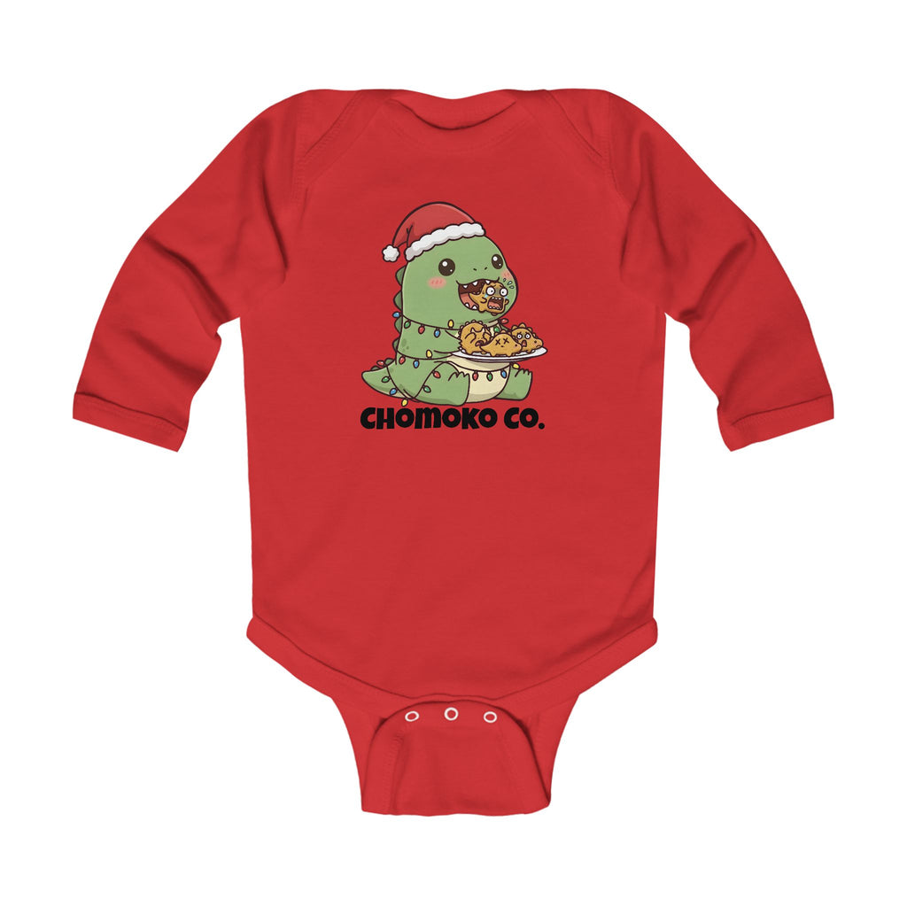 Tatsu with Christmas lights Infant Long Sleeve Bodysuit