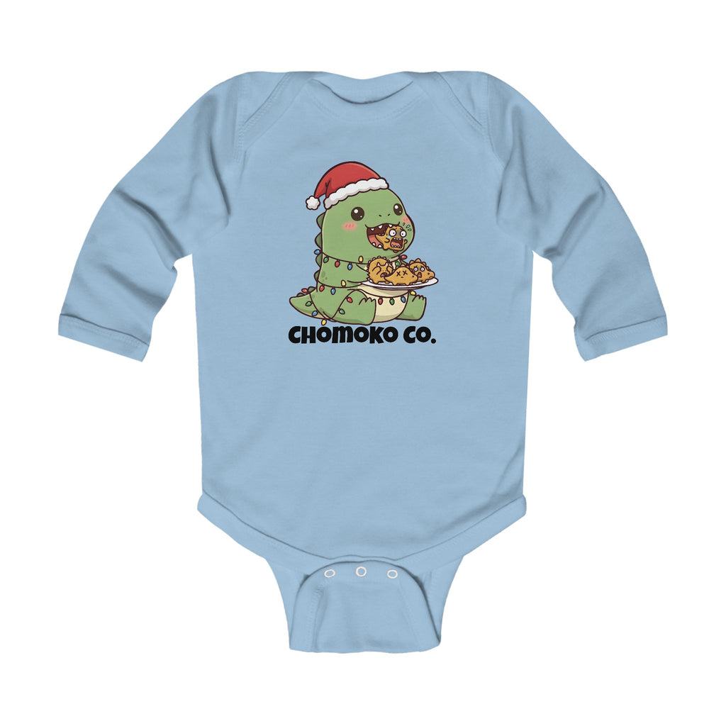 Tatsu with Christmas lights Infant Long Sleeve Bodysuit