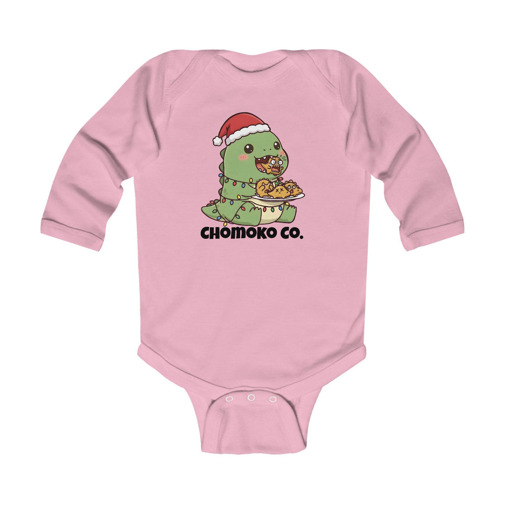Tatsu with Christmas lights Infant Long Sleeve Bodysuit