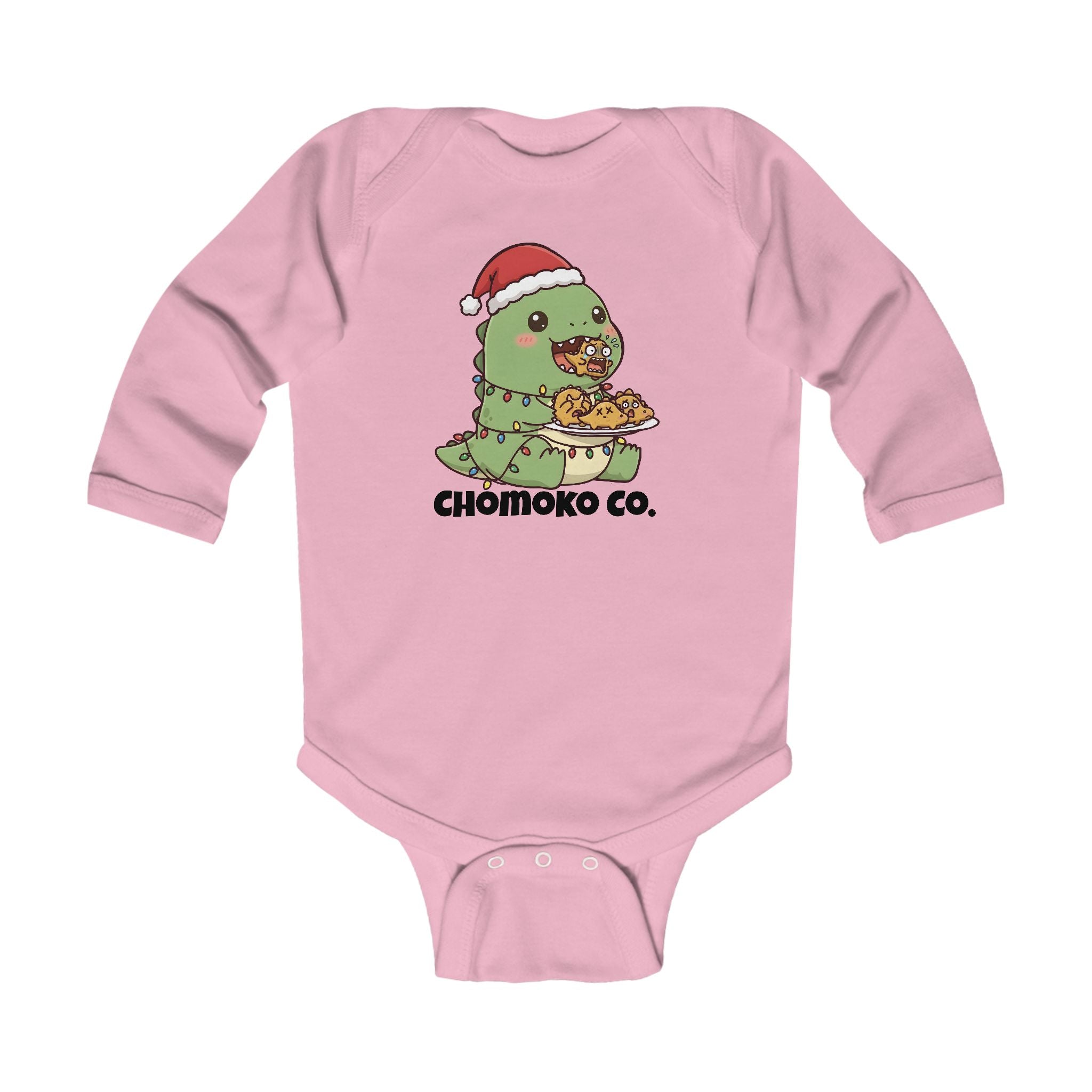 Tatsu with Christmas lights Infant Long Sleeve Bodysuit