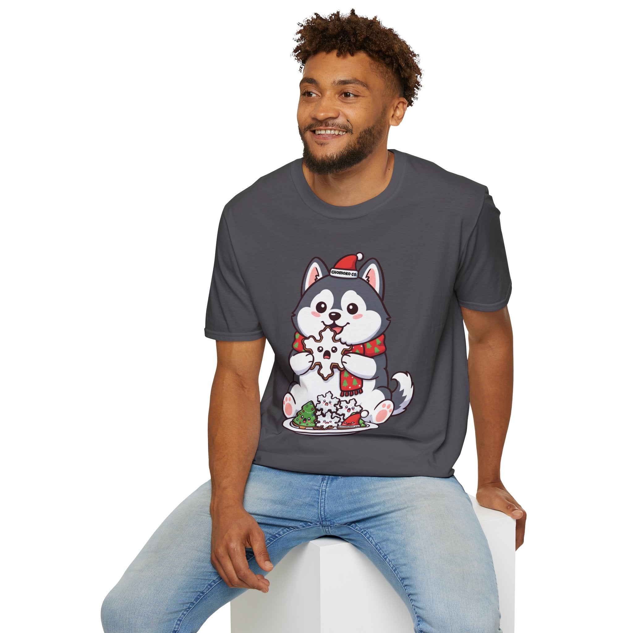 Koda eating Sugar cookies Unisex Softstyle T-Shirt