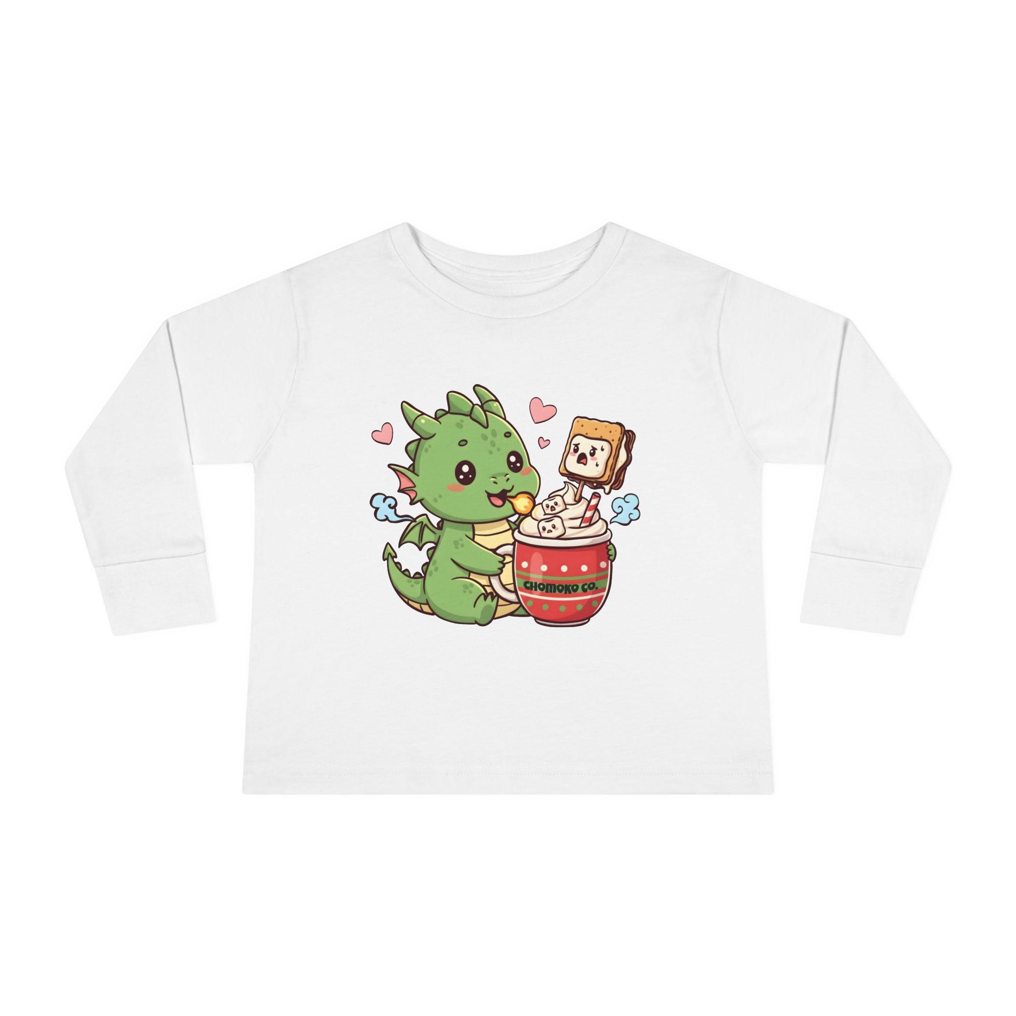Rinzu drinking Hot chocolate Toddler Long Sleeve Tee