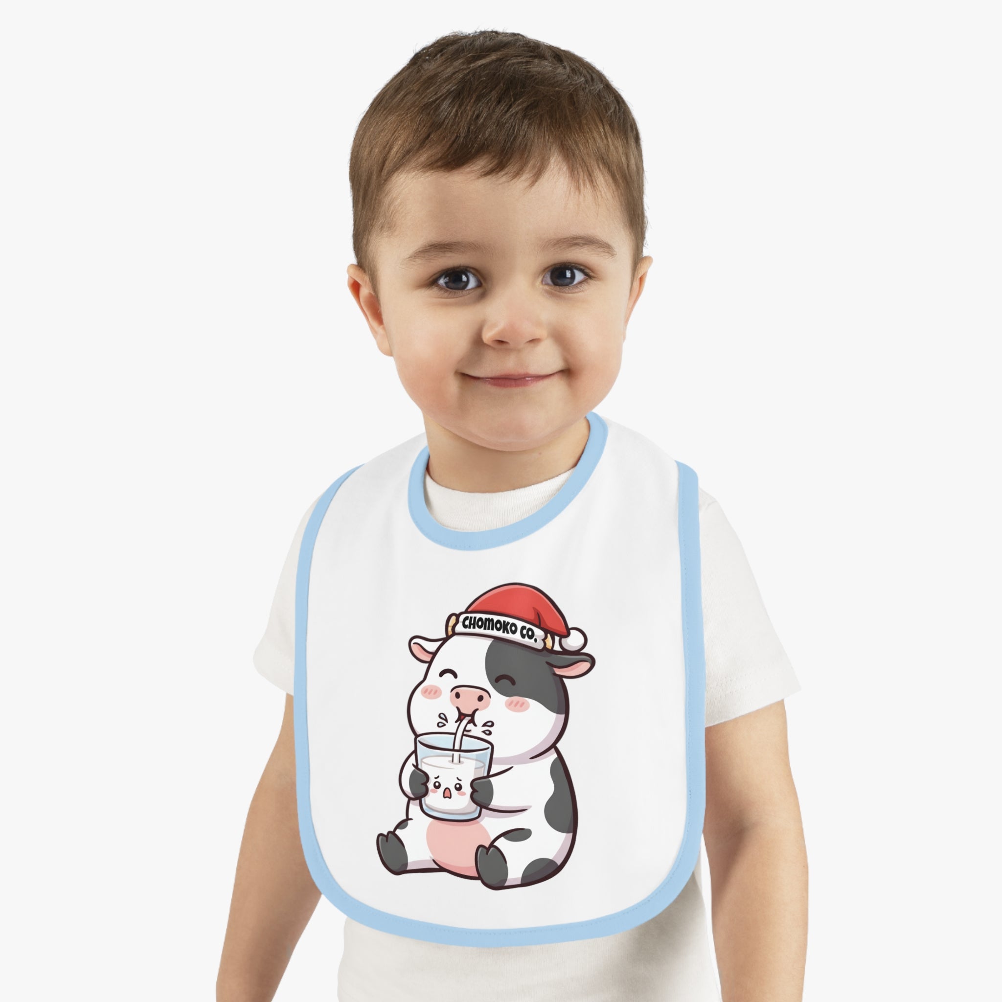 Kolby with Santa hat Baby Bib