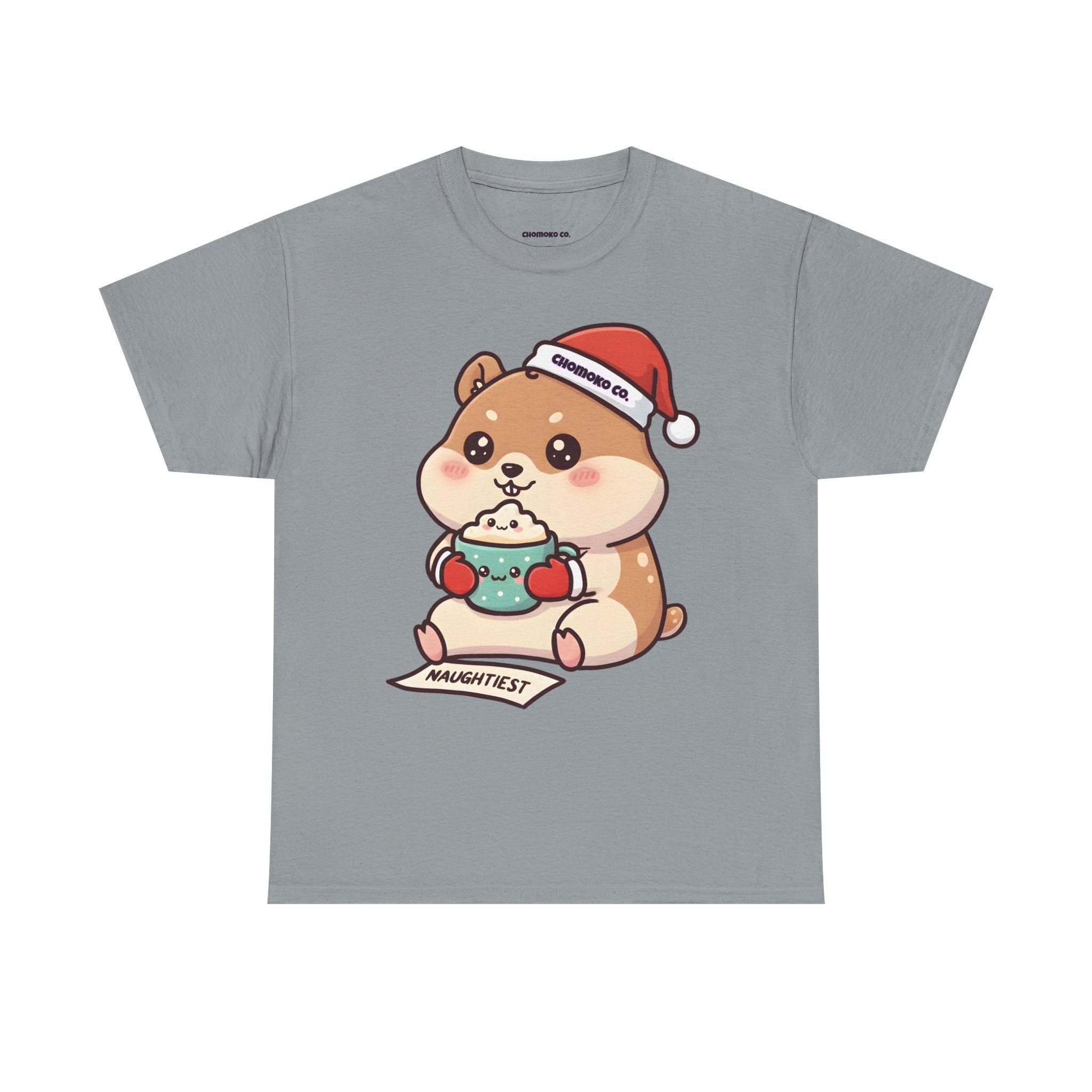 Atsu drinking Eggnog Sharing Tee | Christmas Cute Holiday Shirt