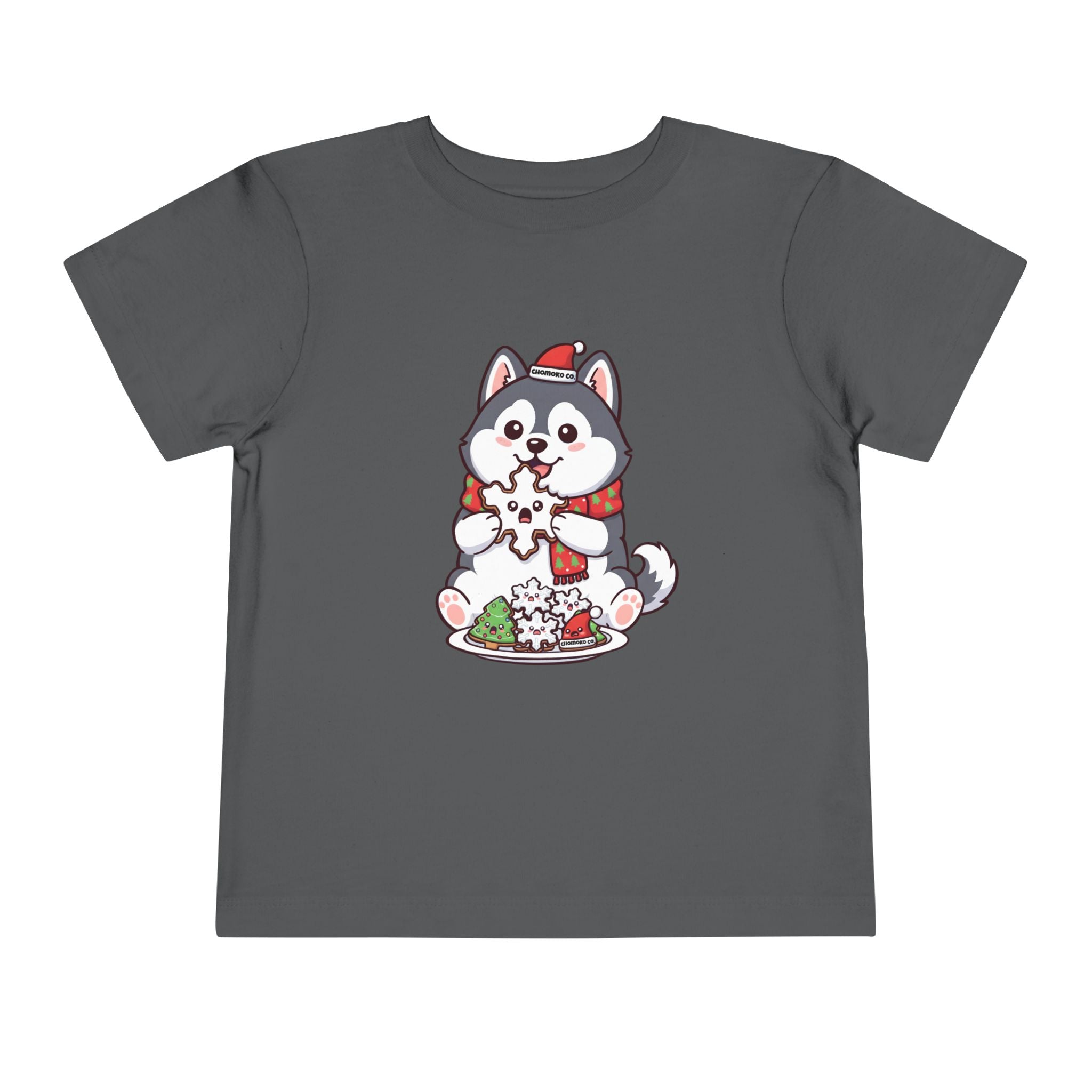 Koda eating Sugar cookies Toddler Short Sleeve Tee