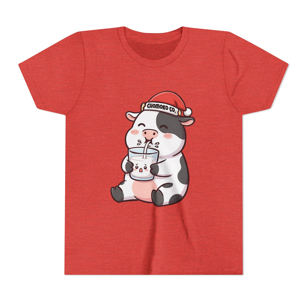Kolby with Santa hat Youth Short Sleeve Tee